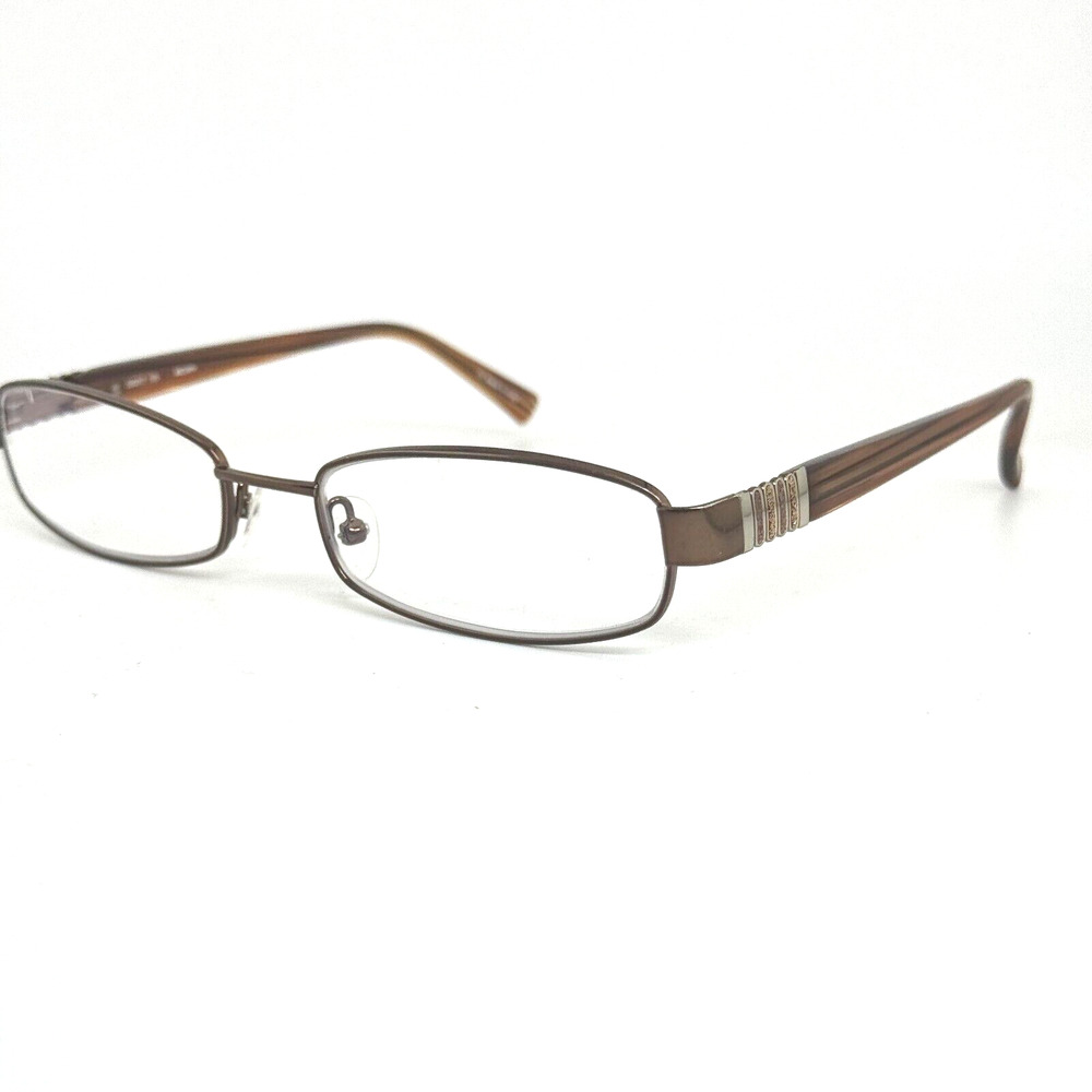 BULOVA “DOHA” Eyeglasses Frame Womens 53-17-135 Brown/Gunmetal Polished H14251